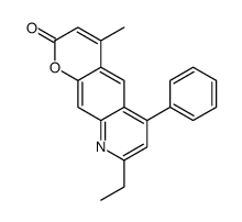 8-ethyl-4-methyl-6-phenylpyrano[3,2-g]quinolin-2-one结构式