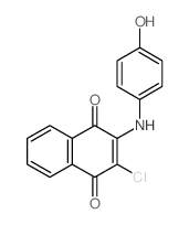 1,4-Naphthalenedione,2-chloro-3-[(4-hydroxyphenyl)amino]-结构式