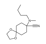 8-[butyl(methyl)amino]-1,4-dioxaspiro[4.5]decane-8-carbonitrile结构式