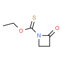 1-Azetidinecarbothioicacid,2-oxo-,O-ethylester(9CI)结构式