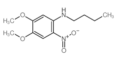 Benzenamine,N-butyl-4,5-dimethoxy-2-nitro- Structure