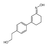 2-[4-[(3E)-3-hydroxyiminocyclohexen-1-yl]phenyl]ethanol结构式