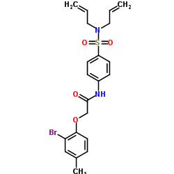 2-(2-Bromo-4-methylphenoxy)-N-[4-(diallylsulfamoyl)phenyl]acetamide Structure