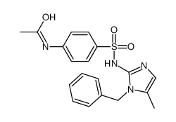 Acetamide, N-(4-(((5-methyl-1-(phenylmethyl)-1H-imidazol-2-yl)amino)su lfonyl)phenyl)- Structure