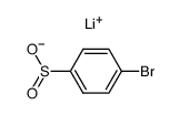 Lithium 4-bromobenzenesulfinate结构式