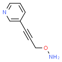 Pyridine, 3-[3-(aminooxy)-1-propynyl]- (9CI) structure