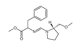 2-<(2S)-2-Methoxymethyl-1-pyrrolidinylmethyleneamino>benzenepropanoic acid, methyl ester Structure