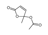 5-(acetyloxy)-5-methyl-2(5H)-Furanone Structure