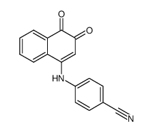 4-(p-Cyanoanilino)-1,2-naphthoquinone Structure