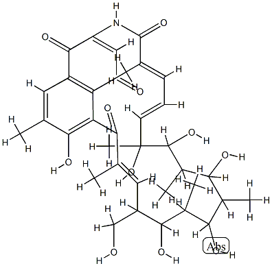 8-Deoxy-20-hydroxyrifamycin W结构式