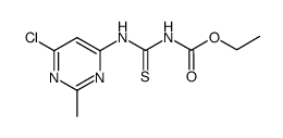 6-chloro-2-methylpyrimidin-4-ylcarbamothioylcarbamate Structure