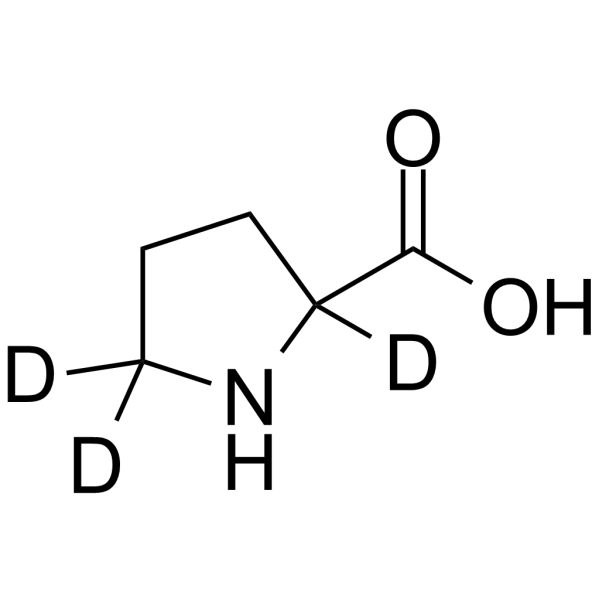 H-DL-Pro-OH-d3 Structure