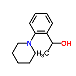 1-[2-(1-Piperidinyl)phenyl]ethanol结构式