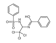 N-[1-(benzenesulfonamido)-2,2,2-trichloroethyl]benzamide结构式