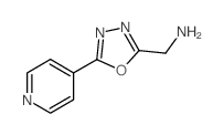 (5-(PYRIDIN-4-YL)-1,3,4-OXADIAZOL-2-YL)METHANAMINE structure