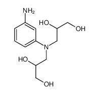 3-[3-amino-N-(2,3-dihydroxypropyl)anilino]propane-1,2-diol结构式