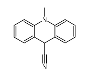 10-methyl-9H-acridine-9-carbonitrile Structure