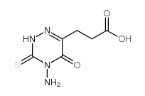 3-(4-AMINO-5-OXO-3-THIOXO-2,3,4,5-TETRAHYDRO-1,2,4-TRIAZIN-6-YL)PROPANOIC ACID Structure