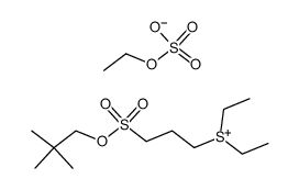 S,S-diethyl-S-3-((neopentyloxy)sulfonyl)propylsulfonium ethylsulfate结构式