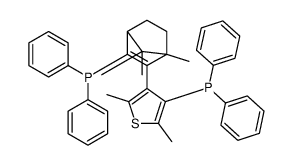 (1R,aR)-3-Diphenylphosphino-2-(4-diphenylphosphino-2,5-dimethyl-3-thienyl)-1,7,7-trimethylbicyclo[2.2.1]hept-2-ene picture