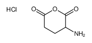 3-aminooxane-2,6-dione,hydrochloride Structure