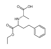 N-(1-ethoxycarbonyl-3-phenylpropyl)-L-alanine结构式