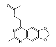 4-(2-methyl-6,7-methylenedioxyquinazolin-4-yl)butan-2-one结构式