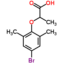 2-(4-Bromo-2,6-dimethylphenoxy)propanoic acid Structure