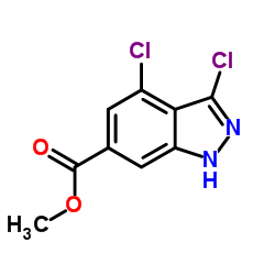 Methyl 3,4-dichloro-1H-indazole-6-carboxylate structure