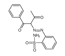 2-[(1,3-dioxo-1-phenylbutan-2-yl)diazenyl]benzenesulfonamide Structure