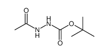 Hydrazinecarboxylic acid, 2-acetyl-, 1,1-dimethylethyl ester (9CI) Structure