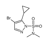 4-bromo-5-cyclopropyl-N,N-dimethylpyrazole-1-sulfonamide Structure