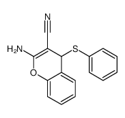 2-amino-4-phenylsulfanyl-4H-chromene-3-carbonitrile Structure