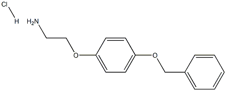 2-[4-(Benzyloxy)phenoxy]ethanamine HCl Structure