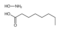 octanoic acid, compound with hydroxylamine (1:1) Structure