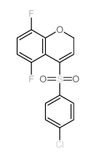 4-((4-CHLOROPHENYL)SULFONYL)-5,8-DIFLUORO-2H-CHROMENE structure