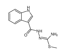 1-(indol-3-ylcarbonyl)-S-methylisothiosemicarbazide结构式