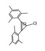 1,1-dichloro-2,3-dimesitylcyclopropene Structure