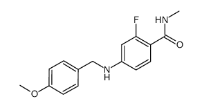 methyl 2-fluoro-4-paramethoxybenzylamine-benzylamide结构式