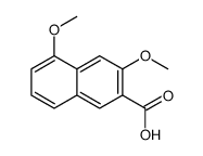 3,5-dimethoxynaphthalene-2-carboxylic acid structure