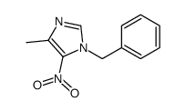 1-benzyl-4-methyl-5-nitroimidazole Structure