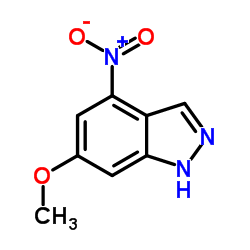 6-Methoxy-4-nitro-1H-indazole结构式