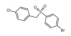 (4-bromo-phenyl)-(4-chloro-benzyl)-sulfone Structure