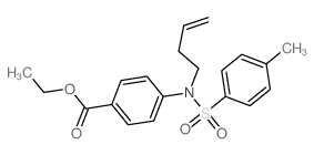 ethyl 4-[but-3-enyl-(4-methylphenyl)sulfonyl-amino]benzoate结构式