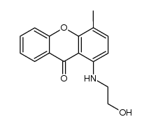 1-(2-hydroxy-ethylamino)-4-methyl-xanthen-9-one结构式