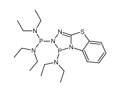 1-(3-(diethylamino)benzo[4,5]thiazolo[3,2-d][1,2,4,3]triazaphosphol-2(3H)-yl)-N,N,N',N'-tetraethylphosphinediamine Structure