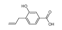 3-hydroxy-4-(2-propenyl)benzoic acid结构式