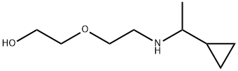 Ethanol, 2-[2-[(1-cyclopropylethyl)amino]ethoxy]- Structure