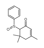 3,5,5-trimethyl-6-(phenylsulfinyl)cyclohex-2-enone Structure