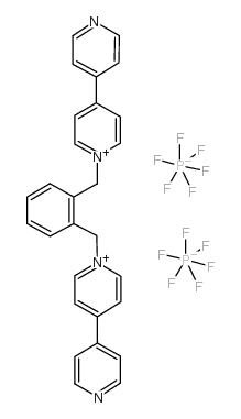 1,1''-[1,2-Phenylenebis(methylene)]bis-4,4'-bipyridinium bishexafluorophosphate Structure